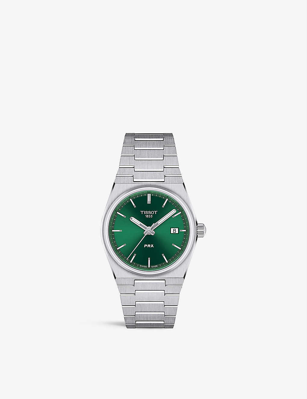 Tissot T1372101108100 Prx Quartz Stainless-steel Quartz Watch In Green