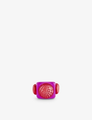 Jean Paul Gaultier X La Manso La Joya De La Corona Ring In Crystal Purple Perseo