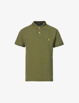 POLO RALPH LAUREN - Slim-fit cotton-piqué polo shirt 