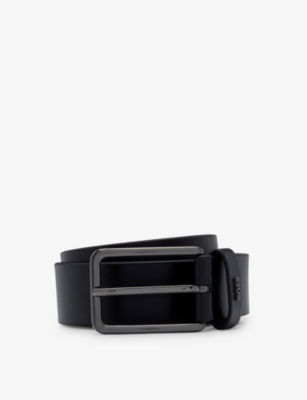 BOSS - Logo-embossed leather belt | Selfridges.com