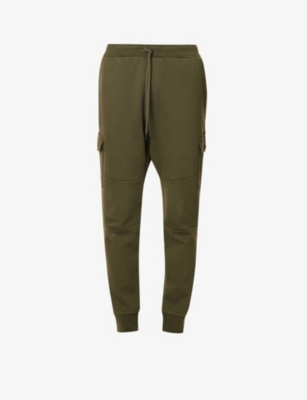 POLO RALPH LAUREN POLO RALPH LAUREN MEN'S COMPANY OLIVE LOGO-EMBROIDERED KNITTED CARGO JOGGING BOTTOMS,62673212