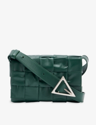 Bottega Veneta Thin Belts Women Leather Green Raintree