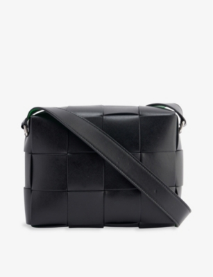Bottega Veneta green Leather Cassette Cross-Body Bag