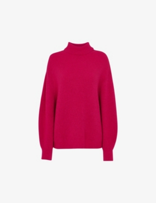 WHISTLES: Turtleneck oversized-fit stretch wool-blend jumper