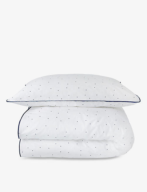 THE LITTLE WHITE COMPANY: Little Star organic-cotton duvet cover set