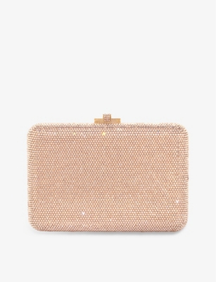 JUDITH LEIBER COUTURE - Rose metal clutch bag