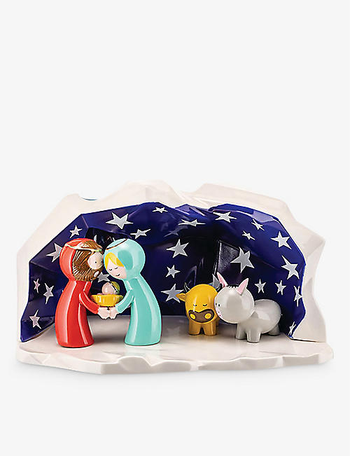 ALESSI: Happy Eternity Baby porcelain nativity set
