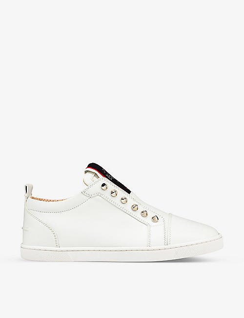 CHRISTIAN LOUBOUTIN: F.A.V Fique A Vontade leather low-top trainers