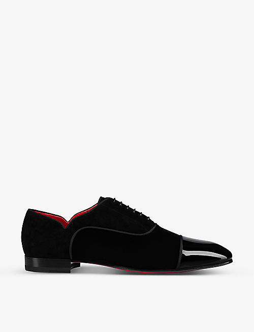 CHRISTIAN LOUBOUTIN: Greggy Chick patent leather oxford shoes