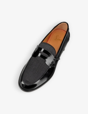 mens red bottom loafers