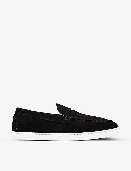 CHRISTIAN LOUBOUTIN: Varsiboat leather loafers