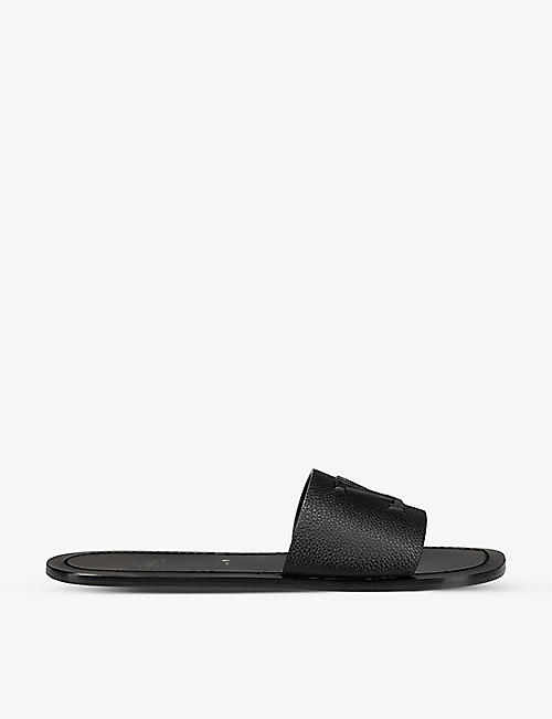 CHRISTIAN LOUBOUTIN: Varsicool logo-embossed leather sandals