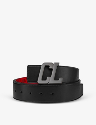 CHRISTIAN LOUBOUTIN Happyrui logo-buckle leather belt
