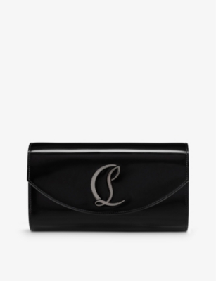 Christian Louboutin Loubi54 Leather Wallet On Chain In Black/gun Metal