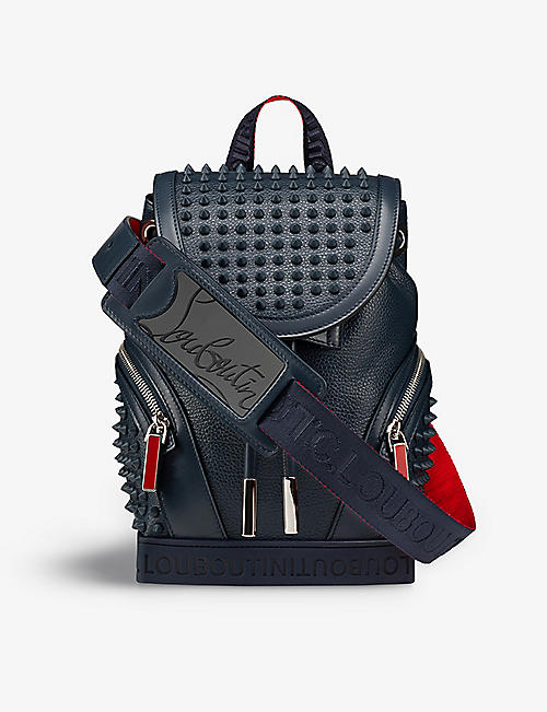 CHRISTIAN LOUBOUTIN: Explorafunk small leather backpack