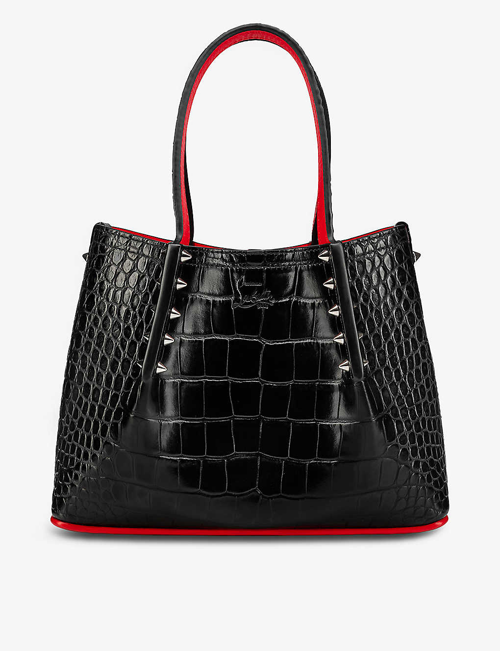 Christian Louboutin Womens Black Womens Black Cabarock Mini Leather Tote Bag 1 Size