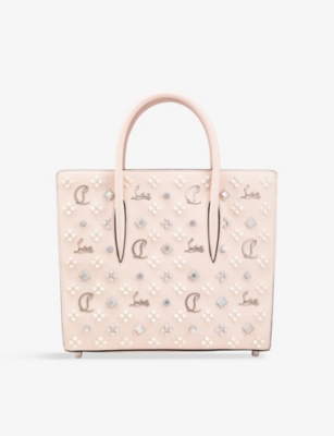 Christian Louboutin Paloma Medium Leather Tote Bag In Leche/multi