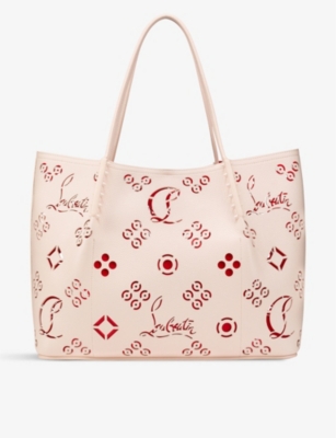 Christian Louboutin Cabarock Small Perforated Leather Tote Bag