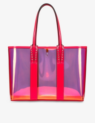 Christian Louboutin Cabata Small PVC Pink Tote Bag New