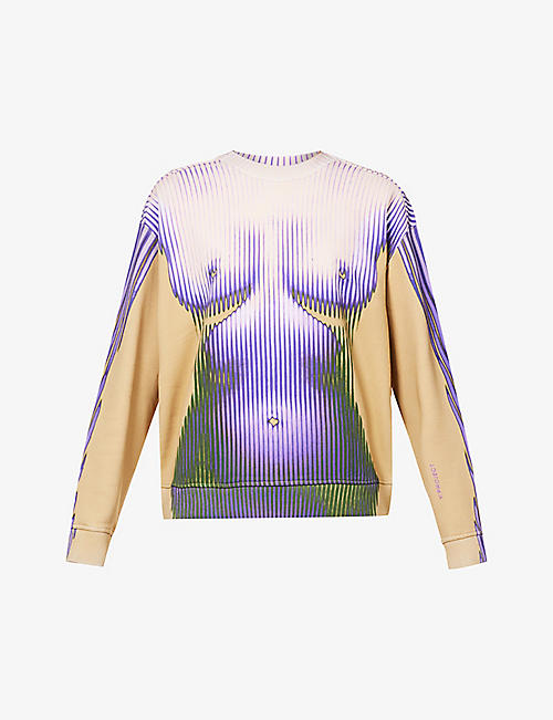 Y/PROJECT: Y/Project x Jean Paul Gaultier Body Morph graphic-print cotton sweatshirt