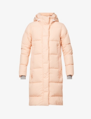 CANADA GOOSE CANADA GOOSE WOMEN'S ORANGE HAZE-BRUME ORANGE BYWARD FUNNEL-NECK SHELL-DOWN JACKET,62724167