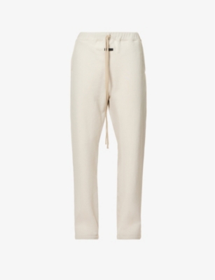 Fear Of God Grey Track Pants With Adjustable Drawstring In Cement