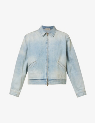 FEAR OF GOD FEAR OF GOD MEN'S 5 YEAR INDIGO ETERNAL FADED-WASH BOXY-FIT DENIM JACKET,62725461