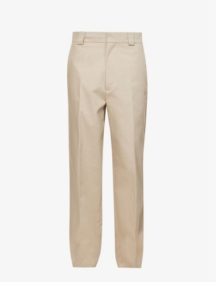 FEAR OF GOD FEAR OF GOD MEN'S DUSTY BEIGE ETERNAL PRESSED-CREASE RELAXED-FIT COTTON TROUSERS,62726079