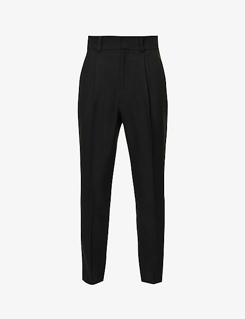 FEAR OF GOD: Eternal mid-rise tapered-leg wool trousers