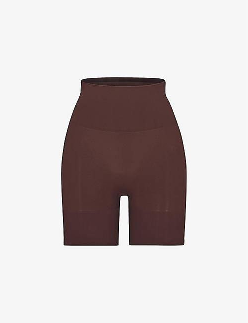SKIMS: Butt-enhancing elasticated-waist stretch-woven shorts
