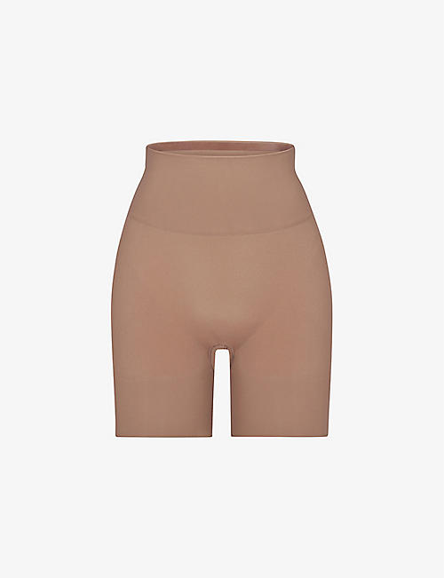 SKIMS: Butt-enhancing elasticated-waist stretch-woven shorts