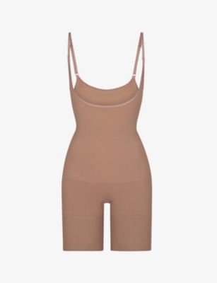 Skims Womens Sienna Butt-enhancing Open-bust Stretch-woven Body In Sienna