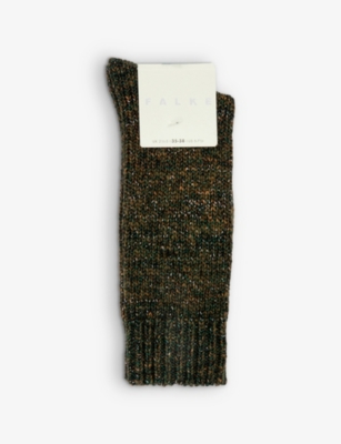 Falke Womens 7337 Pine Grove Rustic Chic Woven-knit Socks