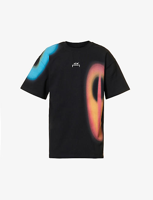 A COLD WALL: Hypergraphic brand-print relaxed-fit cotton-jersey T-shirt