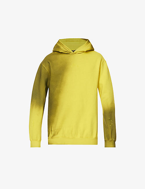 A COLD WALL: Gradient logo-print cotton-blend hoody