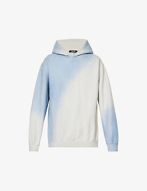 A COLD WALL: Gradient logo-print cotton-blend hoody