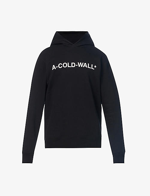A COLD WALL: Essential logo-print cotton-jersey hoody