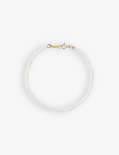MIZUKI: Dancing Pearl 14ct yellow-gold and freshwater pearl bracelet
