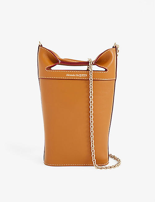 ALEXANDER MCQUEEN: The Bow Pouch leather cross-body bag