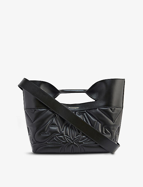 ALEXANDER MCQUEEN: The Bow small leather shoulder bag