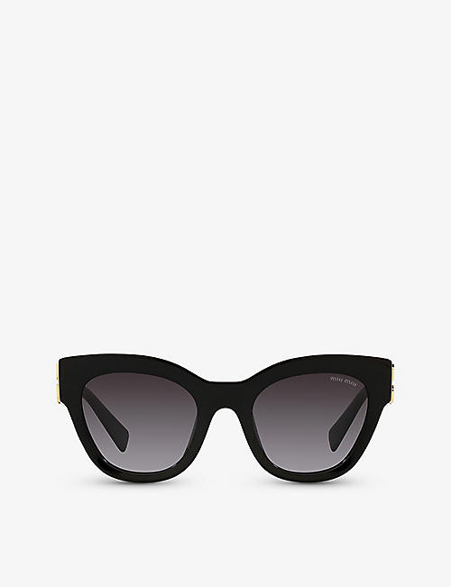 MIU MIU: MU 01YS cat-eye acetate sunglasses