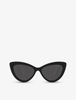 Miu Miu Woman Sunglass Mu 04ys In Dark Grey