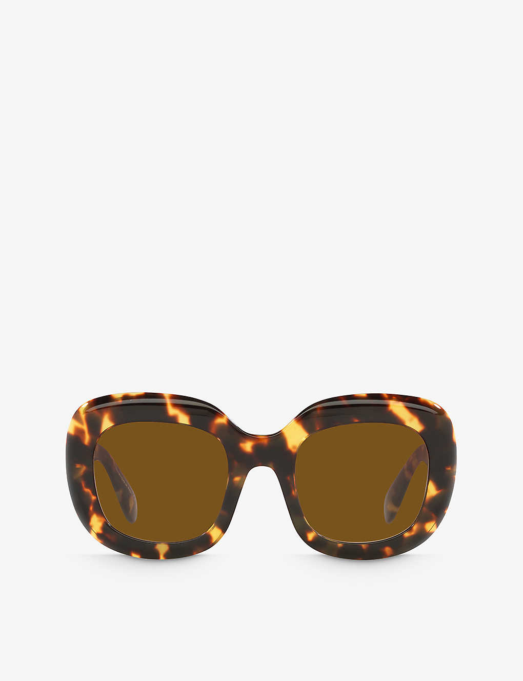 Oliver Peoples Jesson Round Acetate Sunglasses In Brown