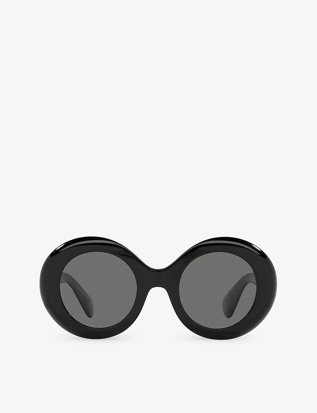 Oliver Peoples Womens Black Ov5478su Dejeanne Round-frame Acetate Sunglasses