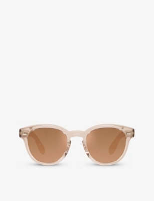 Oliver Peoples Woman Sunglass Ov5493su Cassavet In Rose Quartz Gradient Mirror