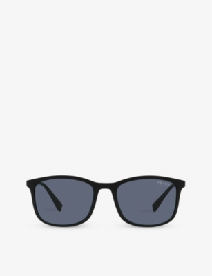 Prada Linea Rossa Womens Black Ps 01ts Square-frame Acetate Sunglasses