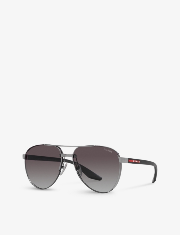 PS 51YS pilot-frame metal sunglasses