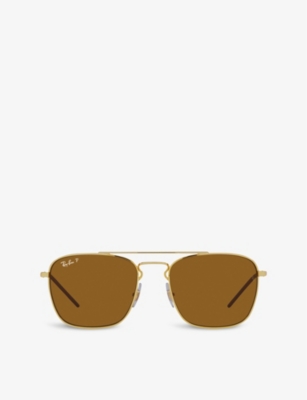 RAY-BAN: RB3588 square-frame acetate sunglasses
