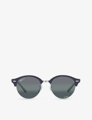 RAY-BAN: RB4246 Clubround Chromance round-frame acetate sunglasses
