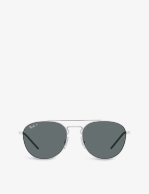 RAY-BAN: RB3589 Phantos-frame metal sunglasses